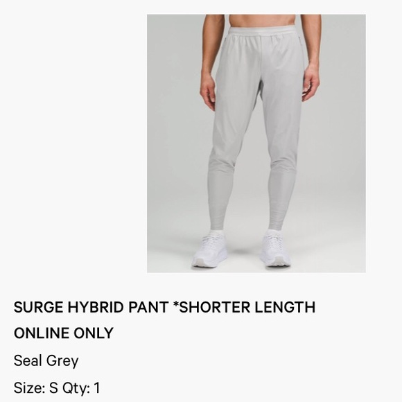 Lululemon Surge Hybrid Pant Shorter Length - Picture 6 of 6
